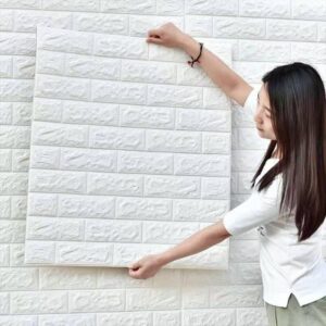 3D Brick Wall Stickers – Self-Adhesive PE Foam Wallpaper