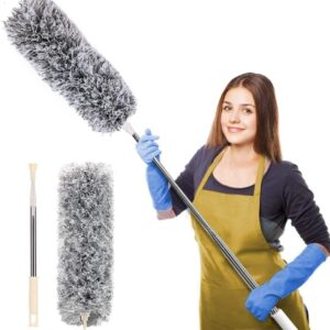 Extendable Microfiber Duster – Long Handle Ceiling & Fan Cleaner