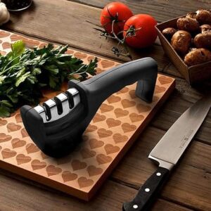 3-Stage Manual Knife Sharpener – Professional Kitchen Tool
